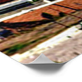 アリゾナ州フェニックスのダウンタウンビュー ポスター (角)