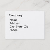 アリゾナ州フェニックスのダウンタウンビュー 名刺 (裏面)