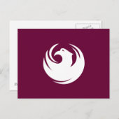 アリゾナ州フェニックスの国旗を掲げたはがき ポストカード (正面/裏面)