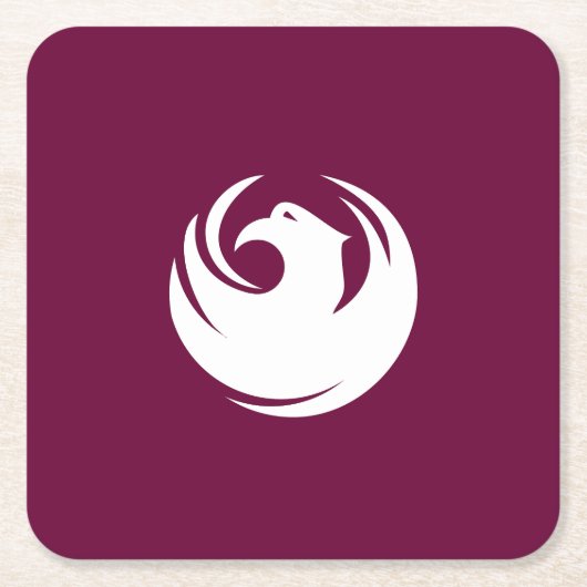 アリゾナ州フェニックス国旗 スクエアペーパーコースター (正面)