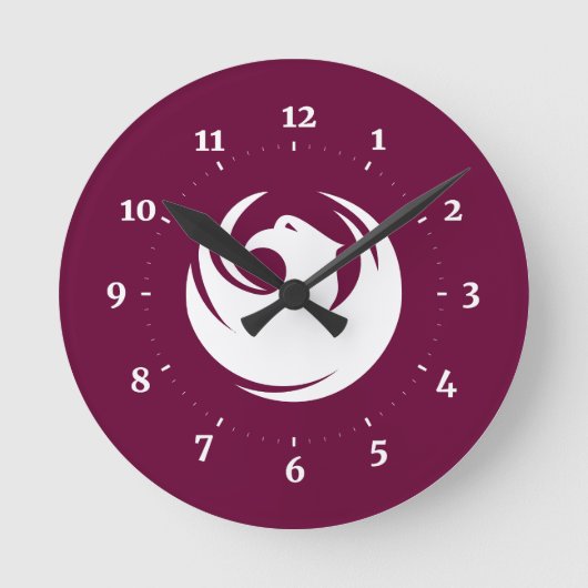 アリゾナ州フェニックス国旗 ラウンド壁時計 (正面)