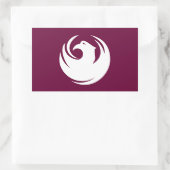 アリゾナ州フェニックス国旗 長方形シール (バッグ)