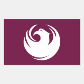 アリゾナ州フェニックス国旗 長方形シール (正面)