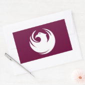 アリゾナ州フェニックス国旗 長方形シール (封筒)