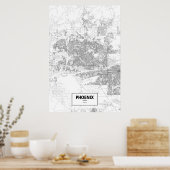 アリゾナ州フェニックス（黒から白） ポスター (キッチン)