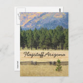アリゾナ州フラッグスタッフカラフル ポストカード (正面/裏面)