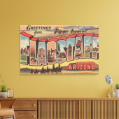 アリゾナ州フラッグスタッフ – ラージレターシーン キャンバスプリント (インサイチュ (リビング))