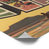 アリゾナ州フラッグスタッフ – ラージレターシーン ポスター (角)