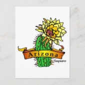 アリゾナ州フラワーサグアーロ ポストカード (正面)