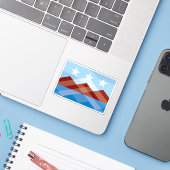 アリゾナ州ペオリア国旗 シール (ノートパソコンとiPhone)