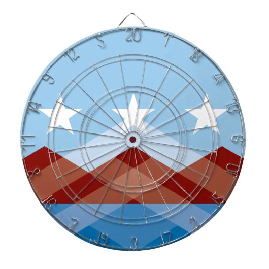 アリゾナ州ペオリア国旗 ダーツボード (正面)