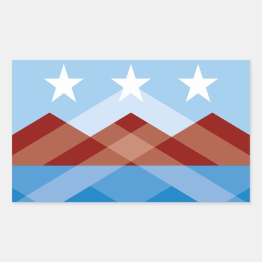 アリゾナ州ペオリア国旗 長方形シール (正面)