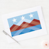 アリゾナ州ペオリア国旗 長方形シール (封筒)