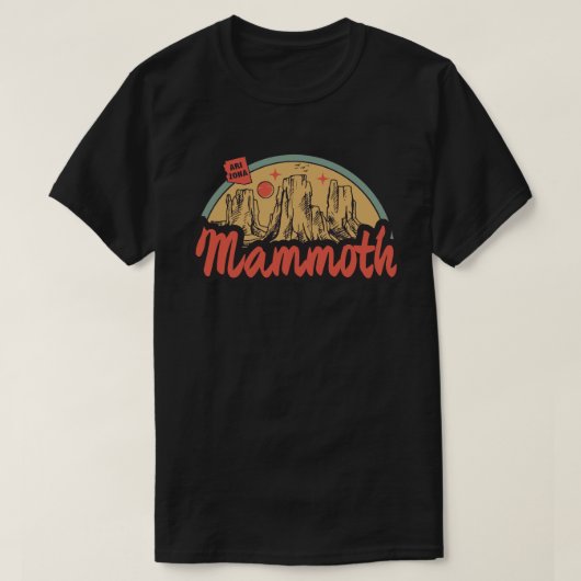 アリゾナ州マンモスTシャツ Tシャツ (デザイン正面)