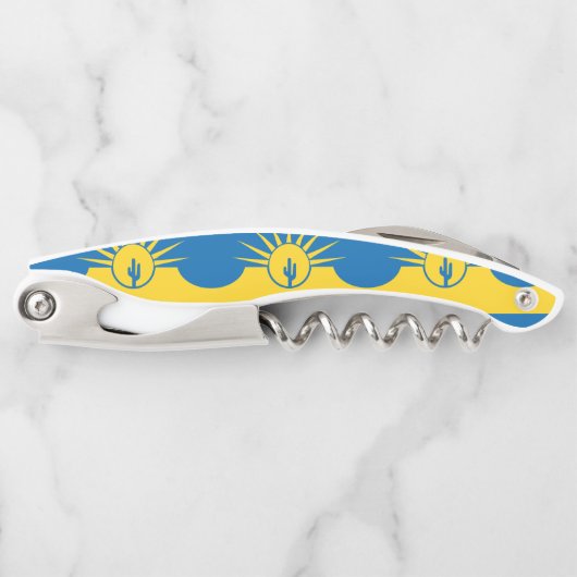 アリゾナ州メサ州ウェイターコルク栓抜き国旗 ソムリエナイフ (正面)