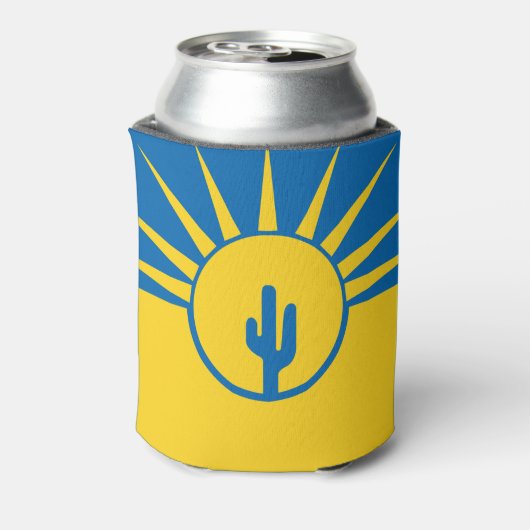 アリゾナ州メサ州旗クーラーボックス 缶クーラー (缶裏面)