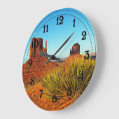 アリゾナ州モニュメントバレー ラージ壁時計 (傾斜)