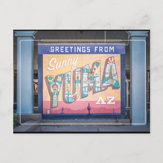 アリゾナ州ユマからのご挨拶 ポストカード (正面)