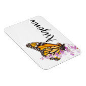 アリゾナ州ラベンダーに覆われた（昆虫）オオカバマダラ、モナーク マグネット (右側)