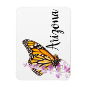 アリゾナ州ラベンダーに覆われた（昆虫）オオカバマダラ、モナーク マグネット (縦)