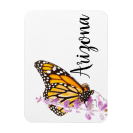 アリゾナ州ラベンダーに覆われた（昆虫）オオカバマダラ、モナーク マグネット