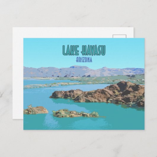 アリゾナ州レイクハバスu ヴィンテージ ポストカード (正面/裏面)
