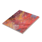 アリゾナ州レッドペトリファイドウッド詳細 タイル (側面)