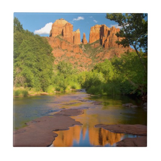 アリゾナ州レッドロック交差点の川 タイル (正面)