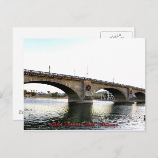 アリゾナ州ロンドンブリッジレイクハバスシティ ポストカード (正面/裏面)