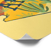 アリゾナ州図解入りの、写真付きのの地図 ポスター (角)