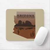 アリゾナ州地図ヴィンテージ マウスパッド (マウス)