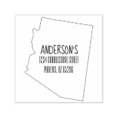 アリゾナ州差出人住所 セルフインキングスタンプ (デザイン)