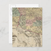 アリゾナ州新地図 ポストカード (正面/裏面)