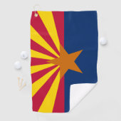 アリゾナ州旗とアリゾナ州USAゴルフ/スポーツファン ゴルフタオル (インサイチュ)