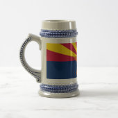 アリゾナ州旗とマグカップ州 – 米国 ビールジョッキ (左)