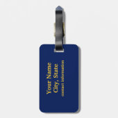 アリゾナ州旗のカスタム手荷物タグ ラゲッジタグ (裏面縦)