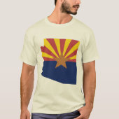 アリゾナ州旗の地図 Tシャツ (正面)