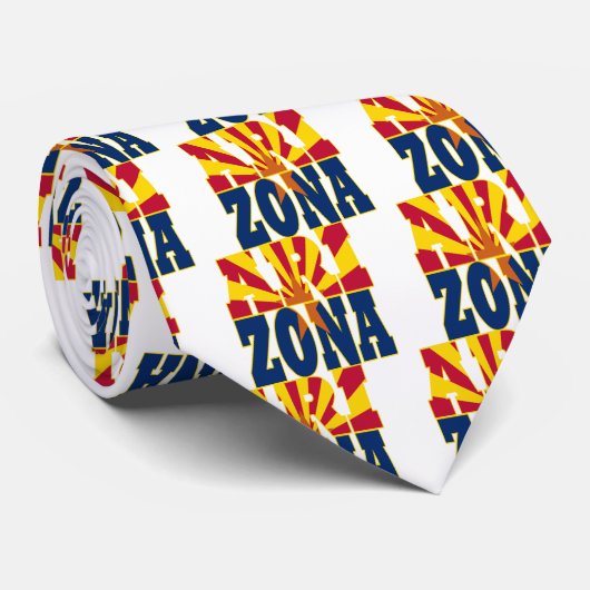 アリゾナ州旗の文字 ネクタイ (ロール)