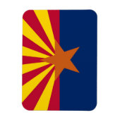 アリゾナ州旗を持つ愛国的な柔軟なフォトマグネット マグネット (縦)