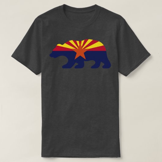 アリゾナ州旗クマの形 Tシャツ (デザイン正面)