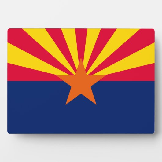 アリゾナ州旗デザインデコール フォトプラーク (正面)