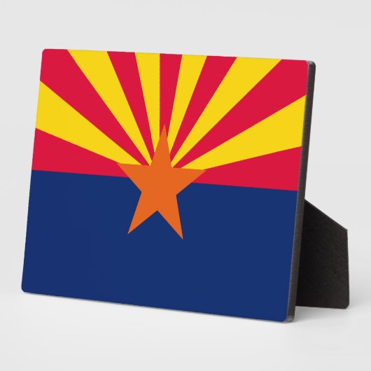 アリゾナ州旗デザインデコール フォトプラーク (側面)