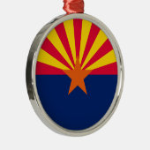 アリゾナ州旗デザインデコール メタルオーナメント (右)