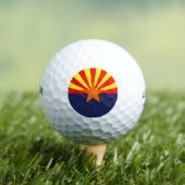 アリゾナ州旗デザイン- ゴルフボール (インサイチュ 木)