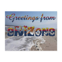 アリゾナ州旗ハートUSAからの挨拶