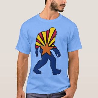 アリゾナ州旗ビッグフット・イェティサスカッチ Tシャツ