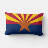 アリゾナ州旗プリント愛国的 ランバークッション (裏面)