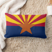 アリゾナ州旗プリント愛国的 ランバークッション (ブランケット)