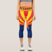 アリゾナ州旗ヨガパンツ カプリレギンス (正面)
