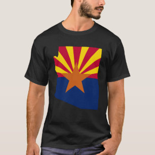 アリゾナ州旗レトロサンセットデザートビベス Tシャツ
